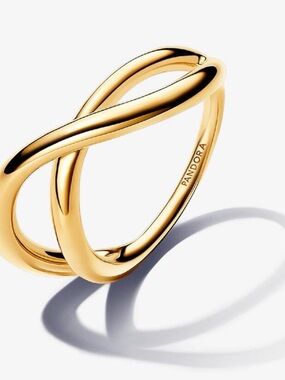 Pandora Essence Organically Shaped Infinity Ring
14k gold plated